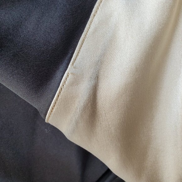 Women's Black Silk Sleeveless Empire Waist Blouse Top - Picture 8 of 8